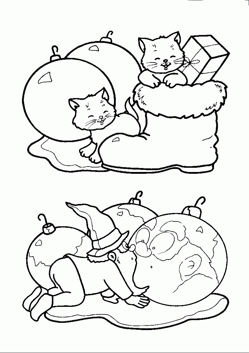 Bombki i ozdoby Świąteczne kolorowanki